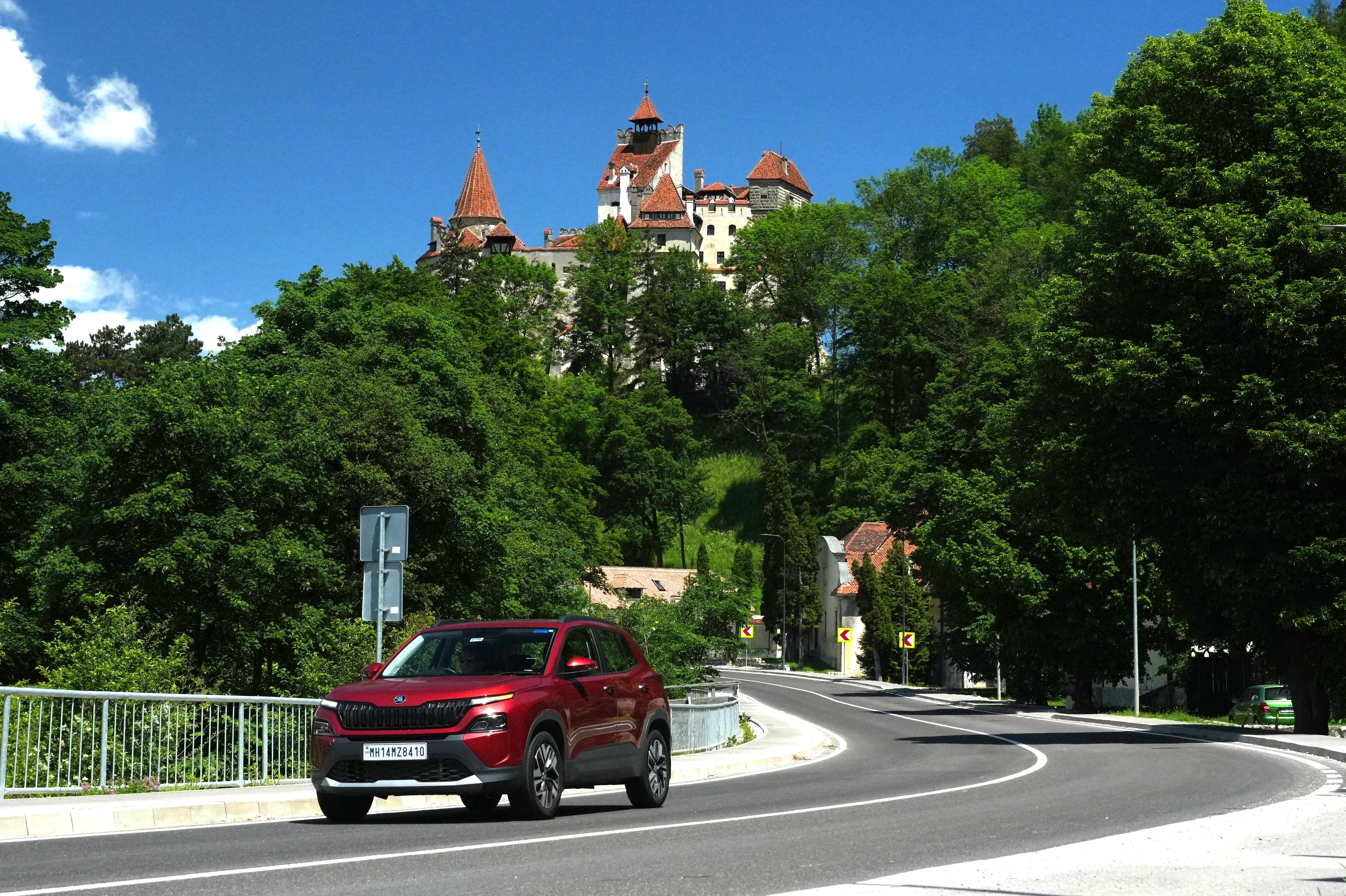 In Romania, the crew visited, among other places, the legendary Dracula's Castle in Bran