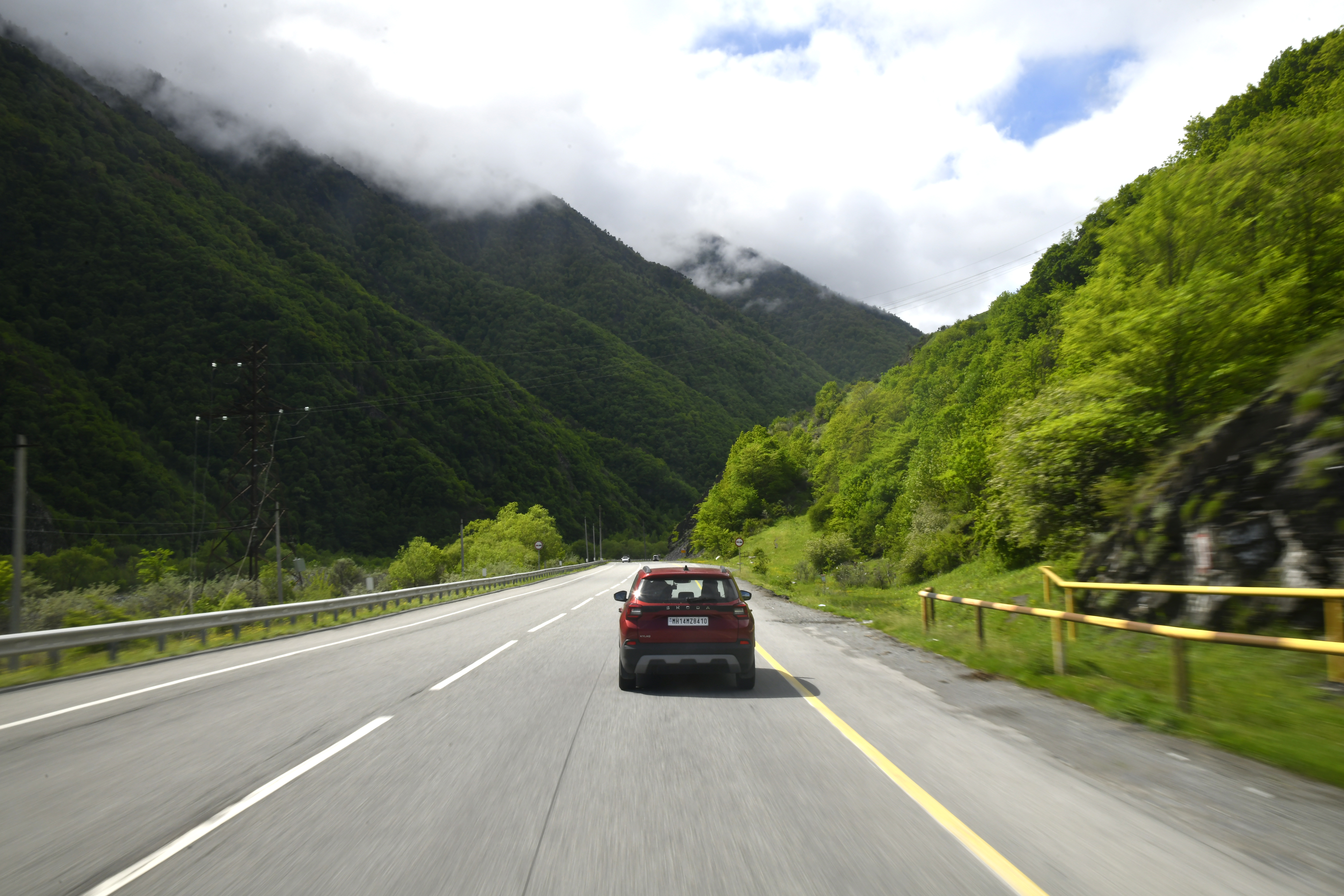 The crew enjoyed some fascinating mountain drives in Georgia
