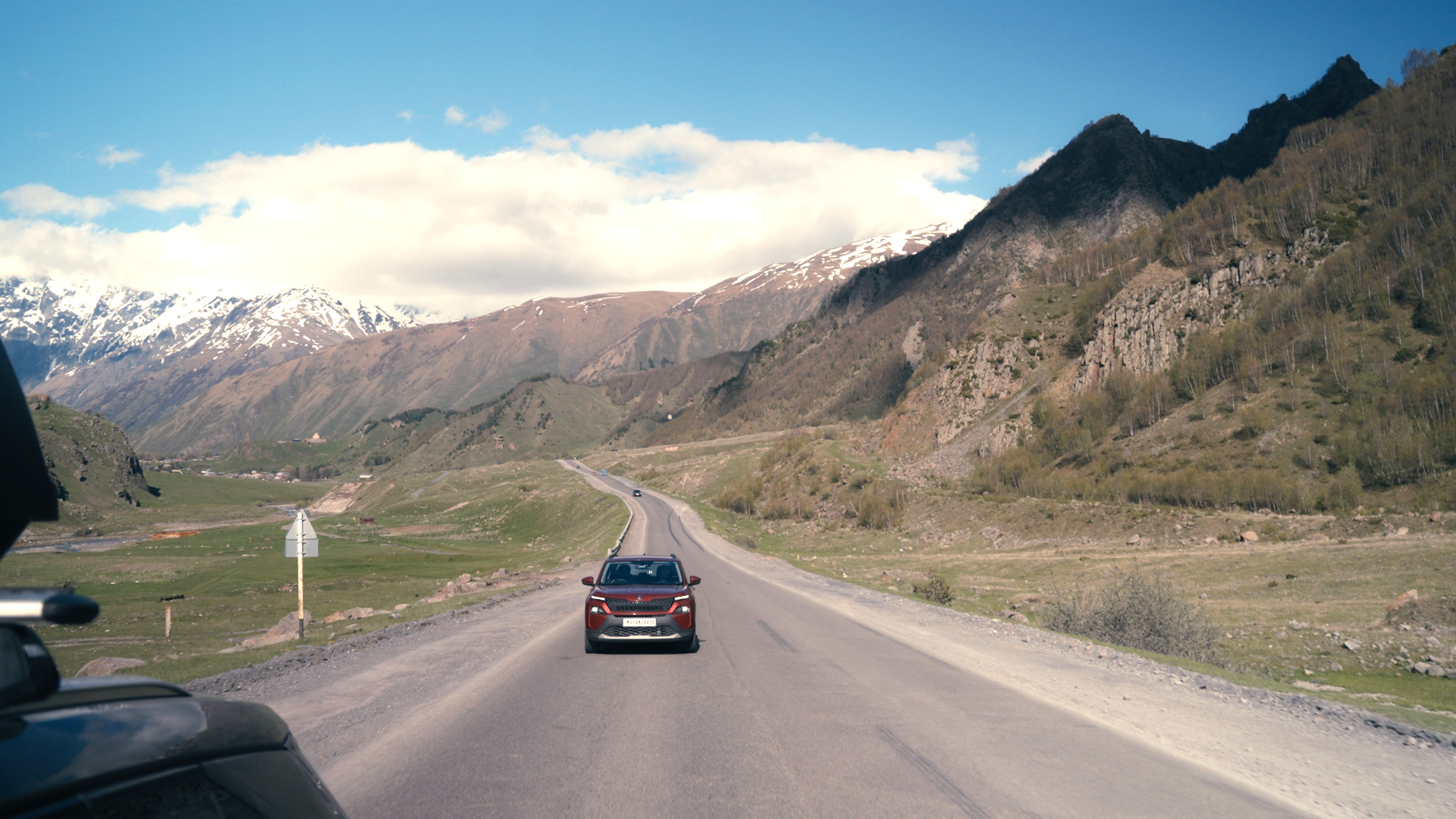 The crew enjoyed some fascinating mountain drives in Georgia