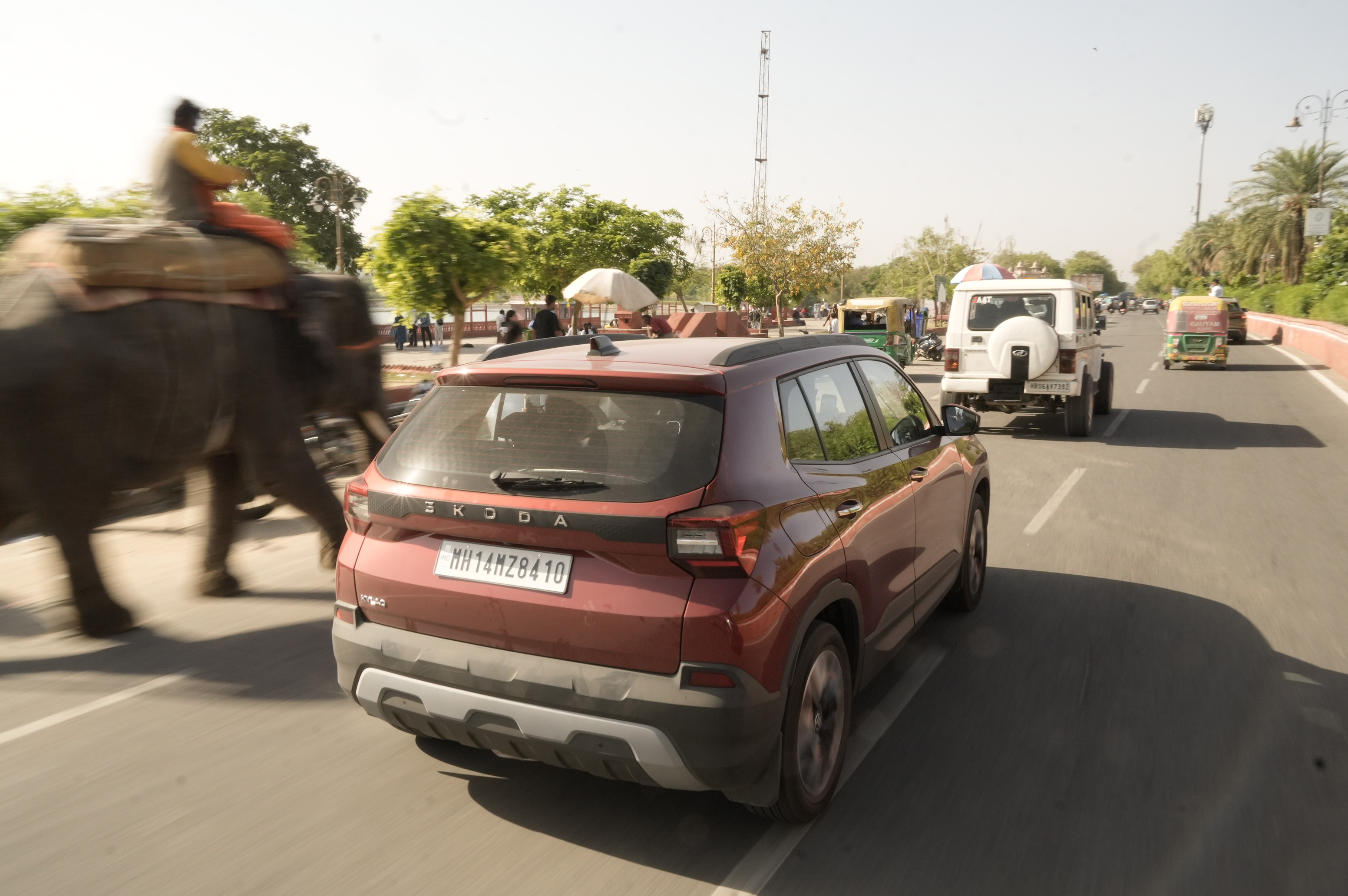 Traffic in India tends to be heavy and slow, and the drivers are very diverse