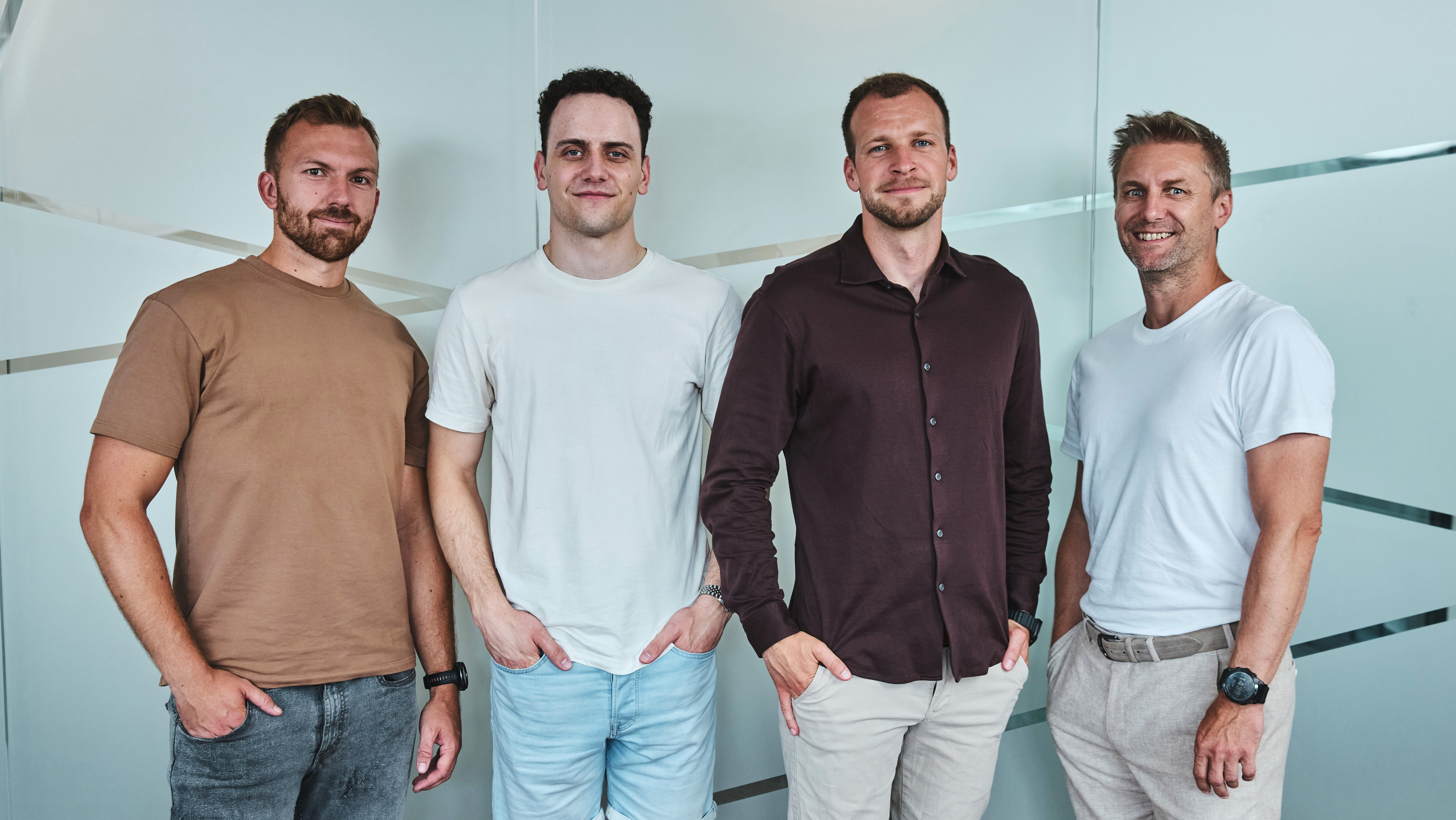 The infotainment and audio system development team, from left – Jiří Kumstát, Jan Hladík, Patrik Mlacki a Michal Zajíc (both from Škoda Auto)
